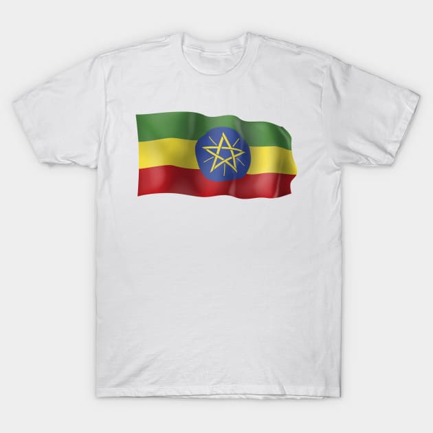 Ethiopia flag T-Shirt by SerenityByAlex